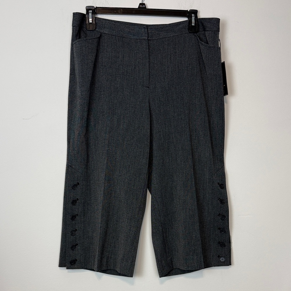 Lane Bryant Gray Gaucho Wide Leg Pants. Plus Size 18. NWT.
